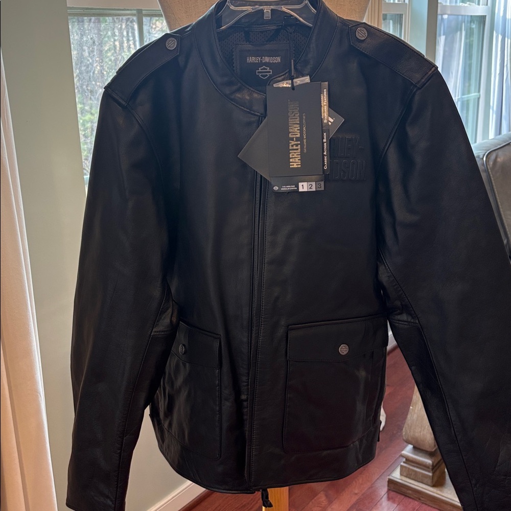 NWT Harley-Davidson Mens Layering System Captains Leather Jacket Size XL 98022 - Picture 8 of 16